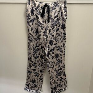 Victoria's Secret Black and Cream Pajama Pants